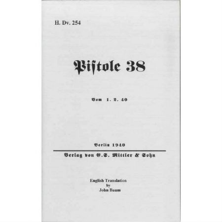 Picture of P38 MANUAL, WWII GERMAN ARMY ISSUE IN ENGLISH