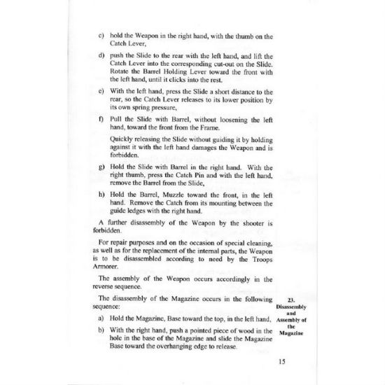 Picture of P38 MANUAL, WWII GERMAN ARMY ISSUE IN ENGLISH
