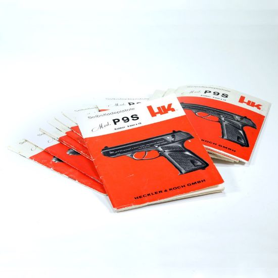 Picture of HK P9S 9MM MANUAL, ORIGINAL GERMAN PRINTING WITH FOLDOUT