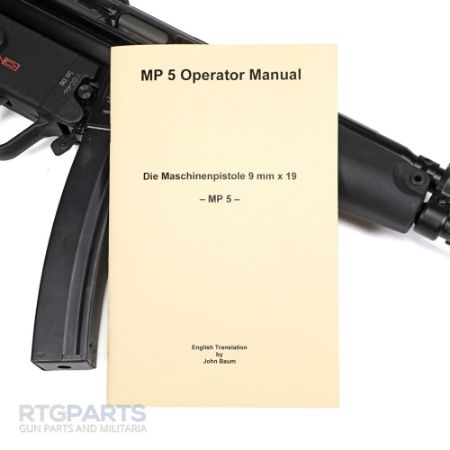Picture of MP5 GERMAN ARMY OPERATOR MANUAL, IN ENGLISH
