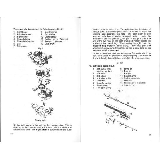 Picture of MP5 GERMAN ARMY OPERATOR MANUAL, IN ENGLISH