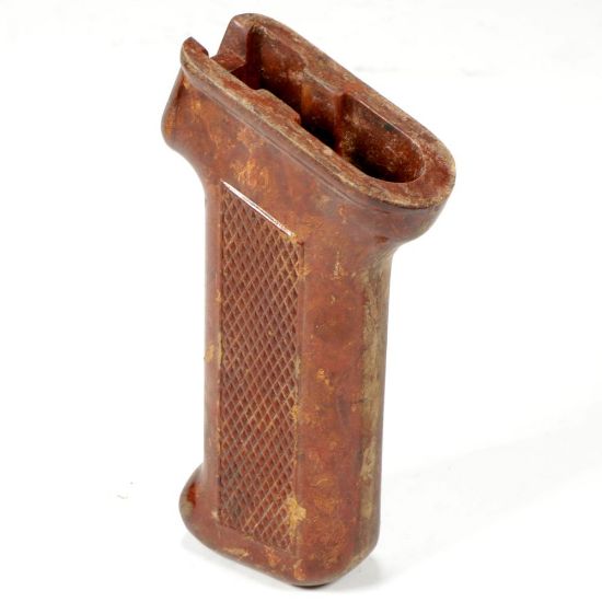 Picture of RED POLISH BAKELITE AK PISTOL GRIP, USED