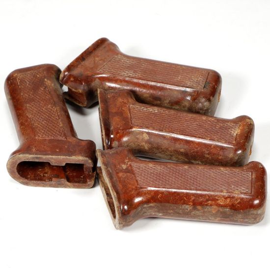 Picture of RED POLISH BAKELITE AK PISTOL GRIP, USED
