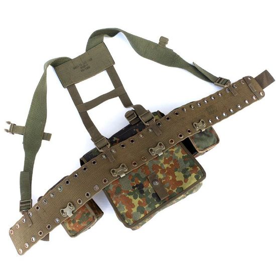 Picture of GERMAN ARMY LOAD BEARING WEB GEAR WITH DUAL MAG POUCHES