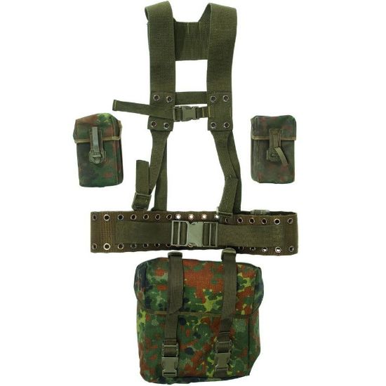 Picture of GERMAN ARMY LOAD BEARING WEB GEAR WITH DUAL MAG POUCHES