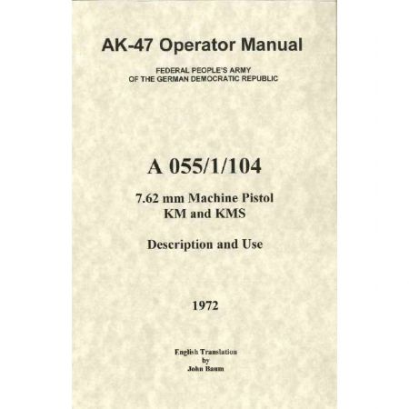 Picture of AK47 7.62MM OPERATOR MANUAL