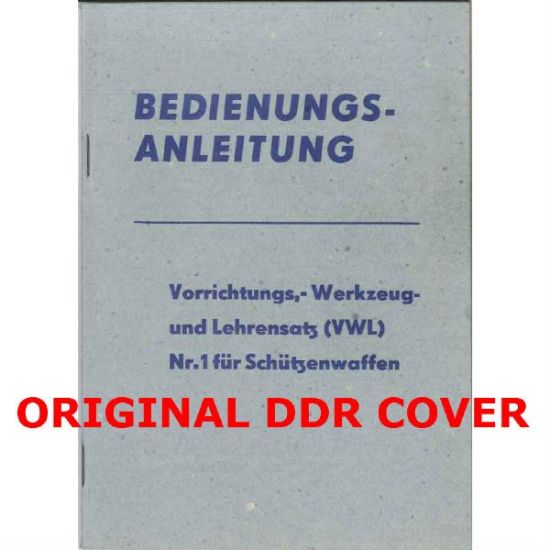 Picture of AK47 AND MAKAROV TOOL KIT MANUAL, DDR EAST GERMAN ISSUE