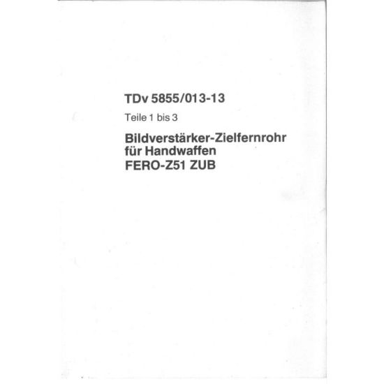 Picture of FERO-Z51 MANUAL - ENGLISH
