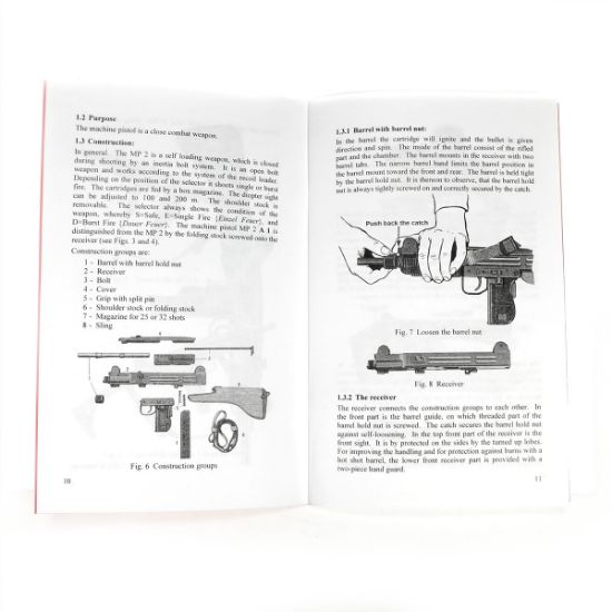 Picture of UZI OPERATOR MANUAL, GERMAN ARMY ISSUE IN ENGLISH