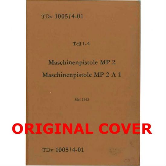 Picture of UZI OPERATOR MANUAL, GERMAN ARMY ISSUE IN ENGLISH