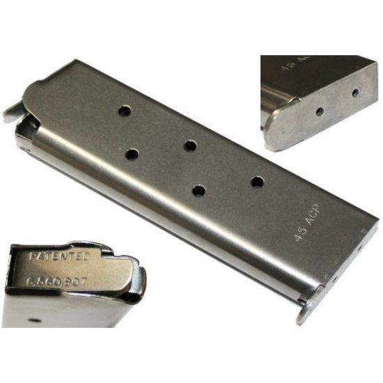 Picture of STAINLESS STEEL 1911 8RD .45 MAG