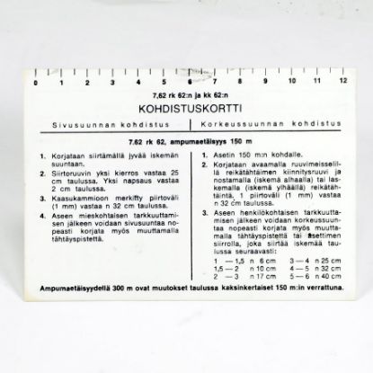Picture of VALMET SIGHT CARDS
