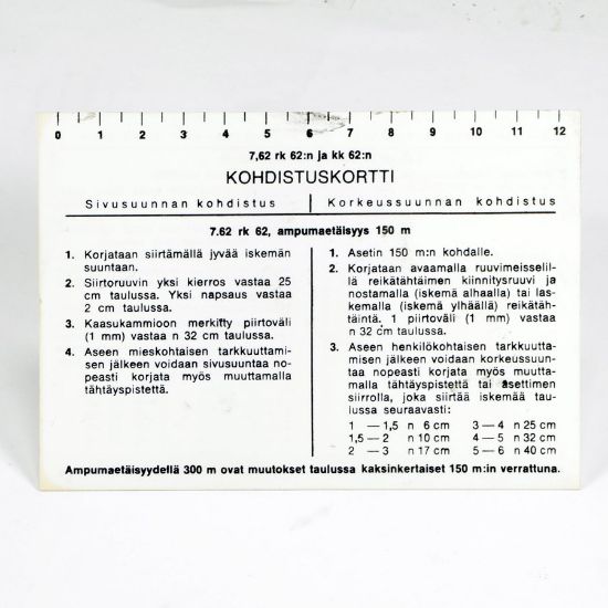 Picture of VALMET SIGHT CARDS