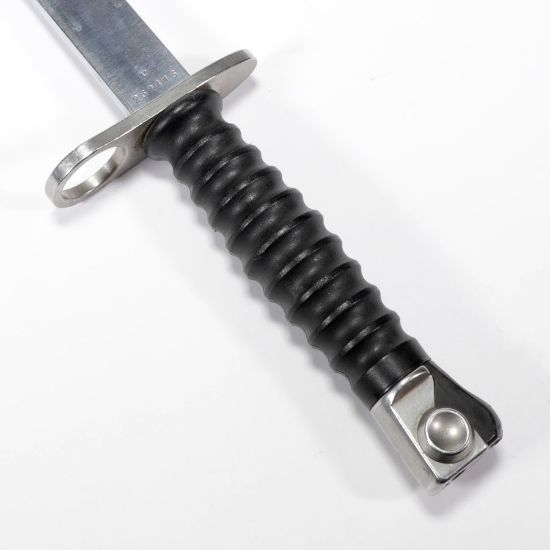 Swiss PE57 Bayonet with Scabbard and Leather Frog, STGw.57, PE57, Sturmgewehr 57, M57, SIG 550, SIG 551 552, SIG556, SIG552A1, Surplus from Switzerland, SIG-B-2135, RTG Parts