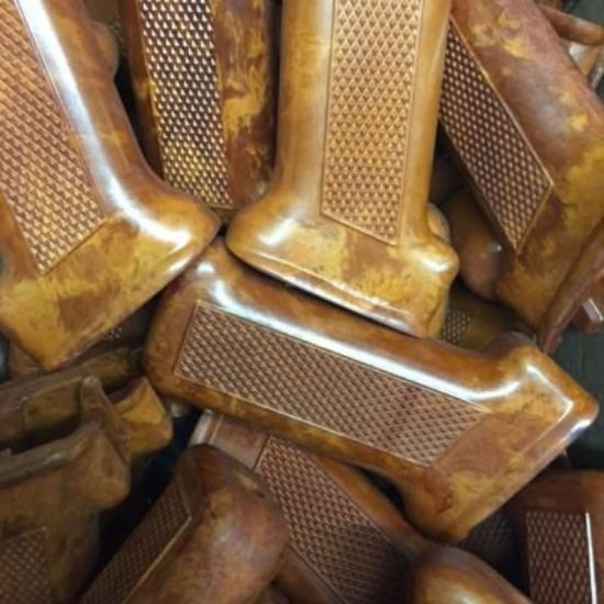 Picture of ORANGE POLISH BAKELITE AK PISTOL GRIP