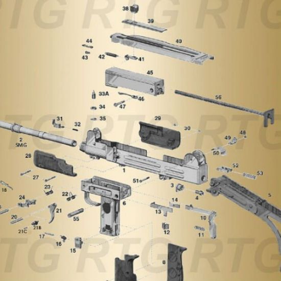 Picture of UZI SELECTOR BUTTON, PLASTIC