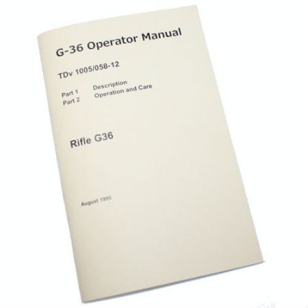 Picture of GERMAN ARMY G36 OPERATOR MANUAL IN ENGLISH
