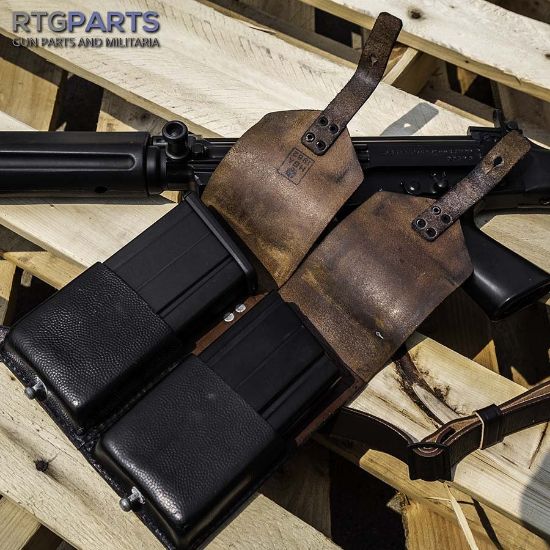 Picture of FAL LEATHER DUAL MAG POUCH, AUSTRIAN G-VG