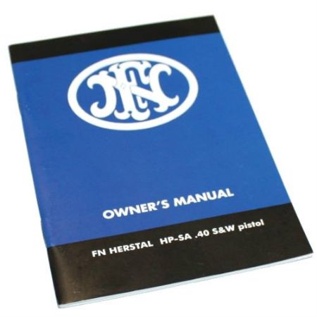 FN Herstal HP-SA .40SW Pistol Manual, BHP, Hi-Power, Hi Power, LIB-3940, RTG Parts