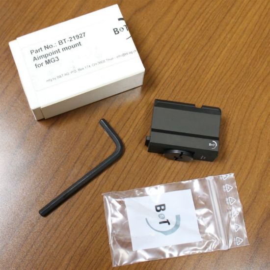 Picture of B&T MOUNTING RAIL FOR MG3/MG74 WITH SUPPORT FOR AIMPOINT