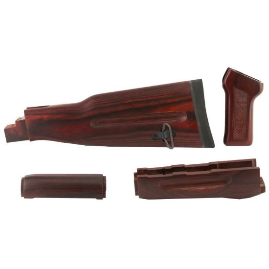 RTG Parts TimberSmith Red AK47 Wood Stock Set, AKM, Romanian, Tapco ...