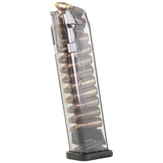 Picture of ETS GLOCK 9MM 22RD CLEAR MAGAZINE, MODEL 17 18 19 26 34