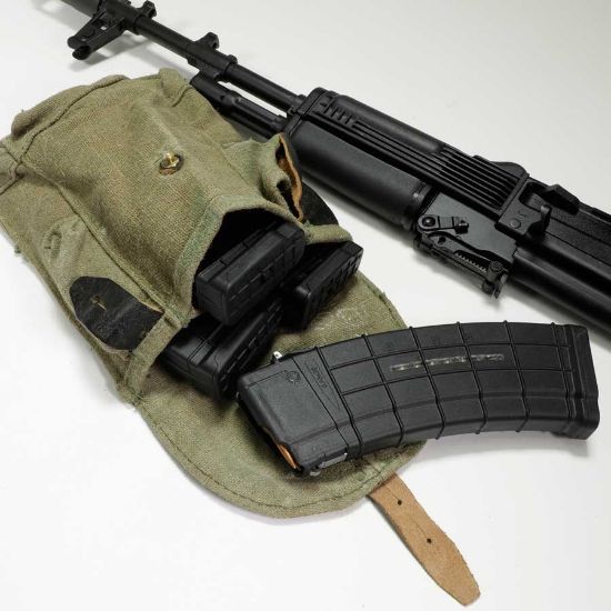 Picture of RUSSIAN AK47 3-CELL MAG POUCH W/ DUAL ACCESSORY POCKETS