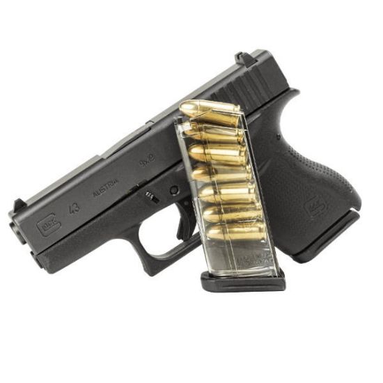 Picture of ETS GLOCK 43 9MM 7RD MAGAZINE, CLEAR, MODEL 43