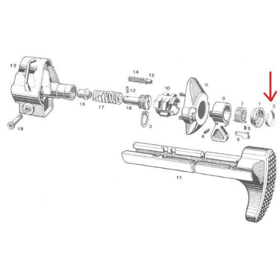 Picture of HK A3 STOP SPRING FOR LOCKING RING NEW, GERMAN