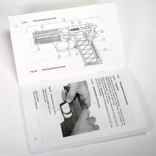 Picture of GERMAN ARMY P8 (HK USP) OPERATORS MANUAL, IN ENGLISH