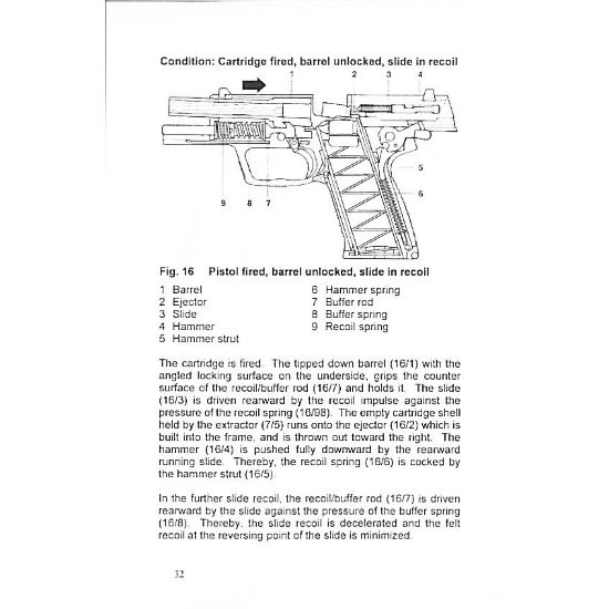 Picture of GERMAN ARMY P8 (HK USP) OPERATORS MANUAL, IN ENGLISH