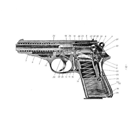 Picture of PP PPK OPERATORS MANUAL, GERMAN POLICE ISSUE IN ENGLISH