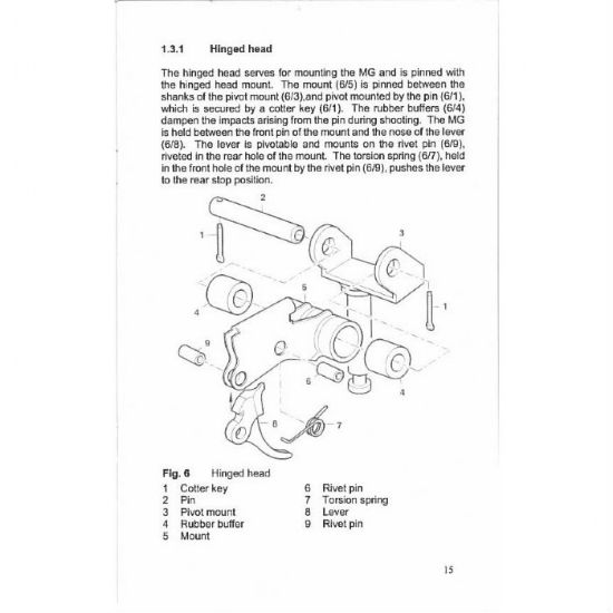 Picture of MG3 ANTI-AIRCRAFT TRIPOD MANUAL, IN ENGLISH