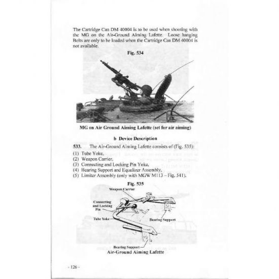 Picture of MG3 OPERATOR'S MANUAL, MODERN MILITARY ISSUE IN ENGLISH