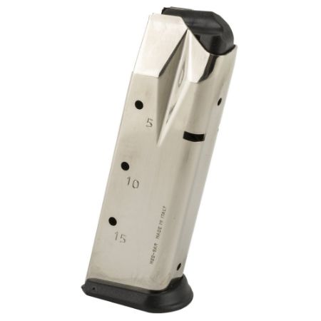 Picture of SIG SAUER P228 9MM 15RD FLUSH FIT NICKEL MAGAZINE, MEC-GAR