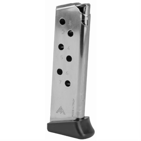 Picture of WALTHER PPK/S .380 7RD NICKEL FINGER REST FLOORPLATE MAGAZINE, MEC-GAR