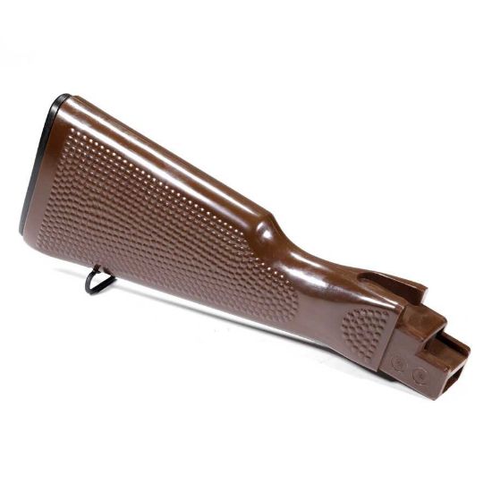 Picture of AKM AK47 AK74 BROWN PEBBLE GRAIN BUTTSTOCK NEW