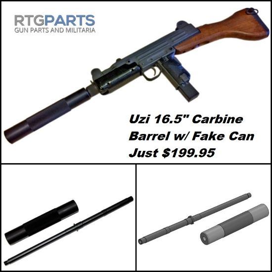 Picture of UZI SEMI-AUTO 16.5" 9MM BARREL W/ DUMMY SUPPRESSOR