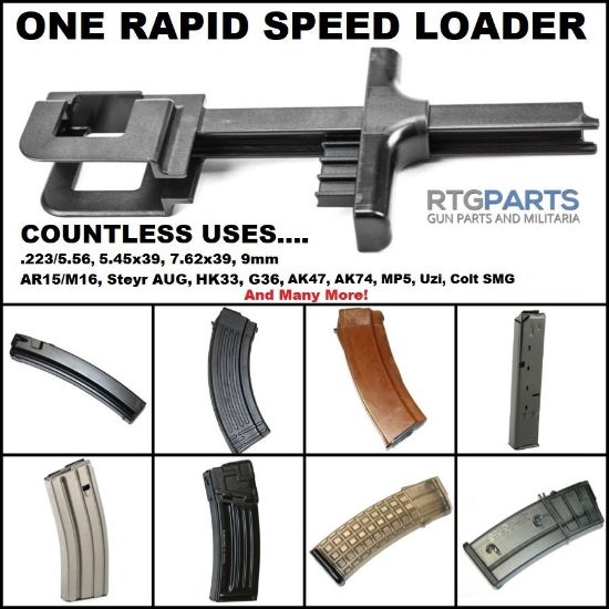Picture of ETS UNIVERSAL RIFLE/SMG SPEED LOADER, 5.56/7.62/9MM, AR AK FN HK STEYR MORE