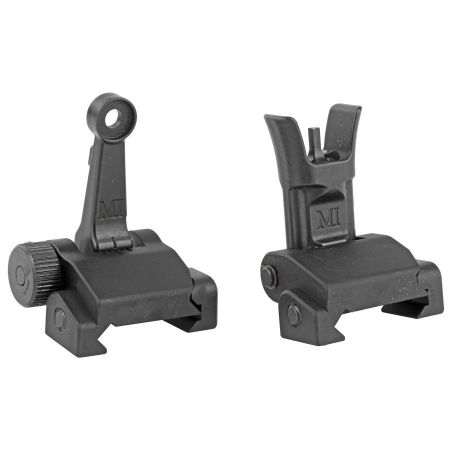Picture of FLIP UP COMBAT RIFLE SIGHT SET, FRONT & REAR BUIS, MIDWEST INDUSTRIES