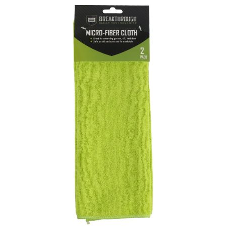 Picture of BREAKTHROUGH CLEAN TECHNOLOGIES GREEN MICROFIBER TOWEL CLOTH, 2-PACK