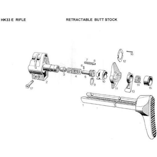 Picture of HK A3 ROLL PIN FOR RATCHET AND INSIDE BUFFER