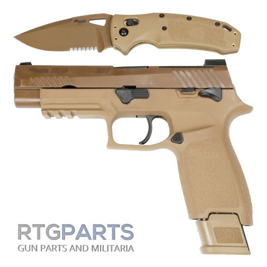SIG P320 M17 M18 P211 21rd 9mm Extended Capacity Magazine, P250 Mags, Coyote Tan, 798681599592, SIG-MAG-MOD-F-9-21-COY, RTG Parts