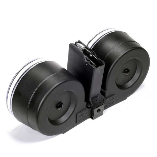 Picture of RWB AR15 100RD DOUBLE DRUM MAG WITH POUCH
