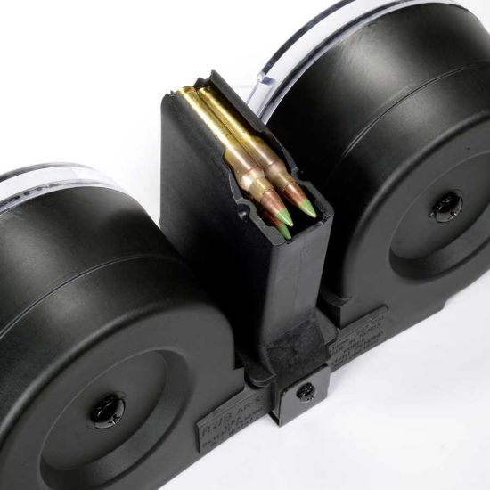 Picture of RWB AR15 100RD DOUBLE DRUM MAG WITH POUCH