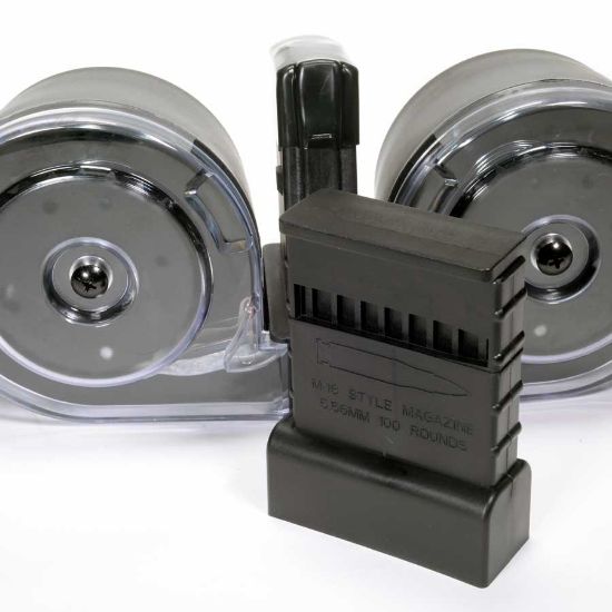 Picture of RWB AR15 100RD DOUBLE DRUM MAG WITH POUCH