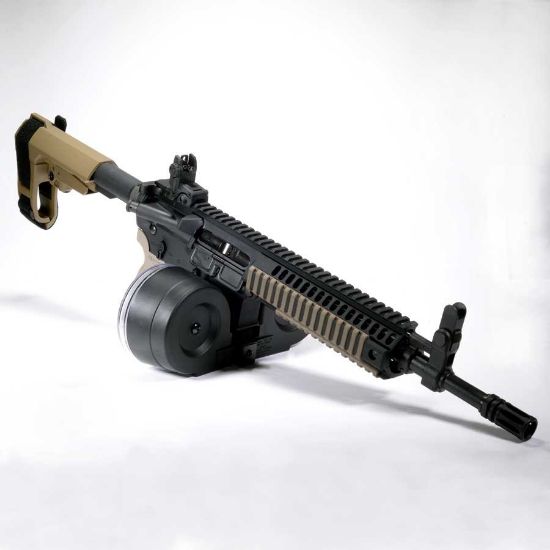 Picture of RWB AR15 100RD DOUBLE DRUM MAG WITH POUCH