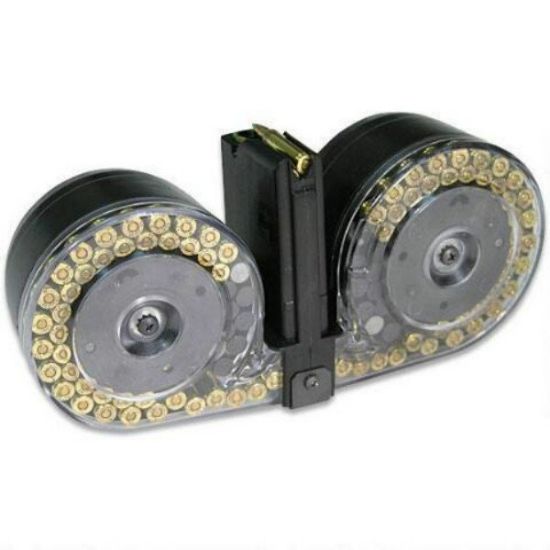 Picture of RWB AR15 100RD DOUBLE DRUM MAG WITH POUCH