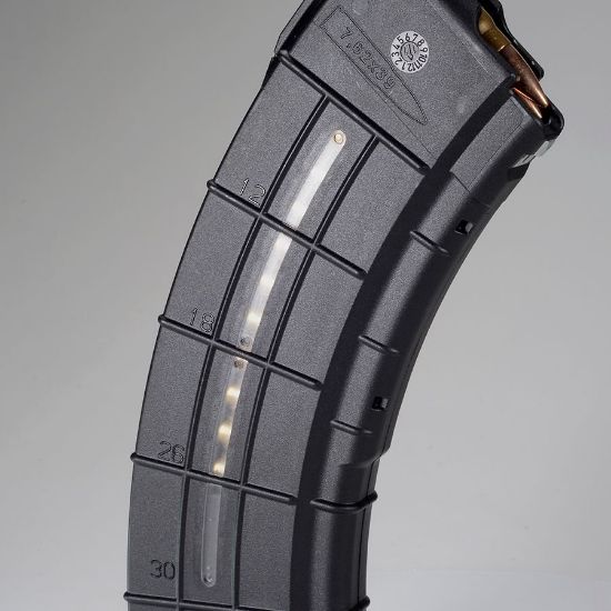AK47 30rd Window Magazine 7.62x39mm, BHO Bolt Hold Open Follower, Made in Bosnia by AC-Unity, Steel Reinforced, Metal locking lugs, 0387500150031, ACU-04, RTG Parts