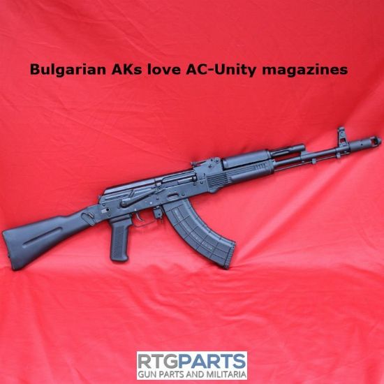 AK47 30rd Window Magazine 7.62x39mm, BHO Bolt Hold Open Follower, Made in Bosnia by AC-Unity, Steel Reinforced, Metal locking lugs, 0387500150031, ACU-04, RTG Parts